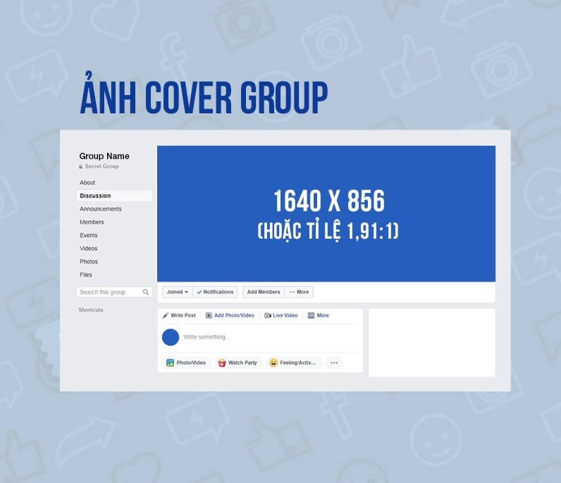 Kích thước ảnh bìa Facebook cho trang cá nhân, nhóm và fanpage